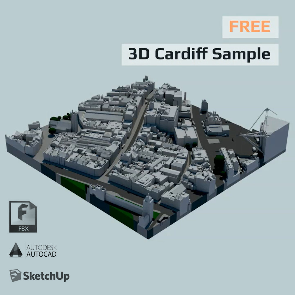 Free 3d Cardiff City Model Sample Accucities